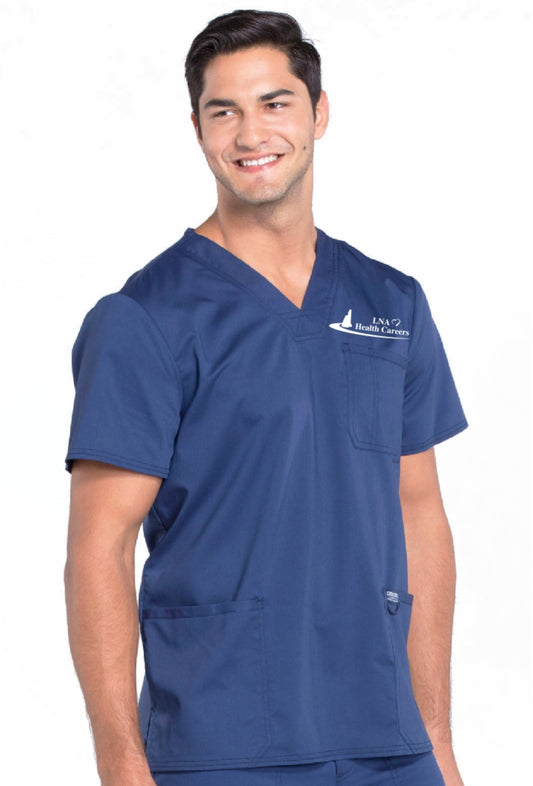 Mens v-neck top w/ Embroidery